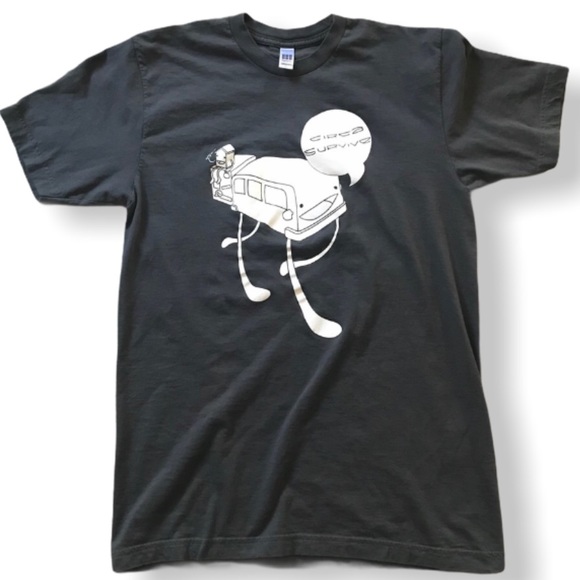 CIRCA SURVIVE Men’s Band T-Shirt in Grey and White - Picture 2 of 7